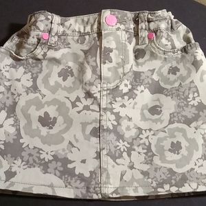Cherokee Army Floral Pattern Skirt Girls Size 7/8